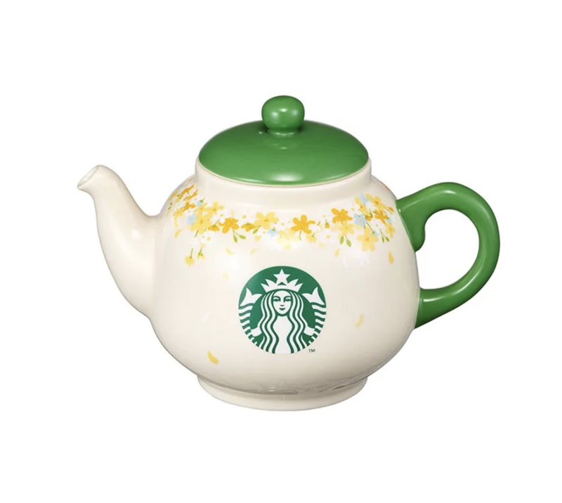 2021 Starbucks Korea Spring Ceramic Green Tea Pot 621ml