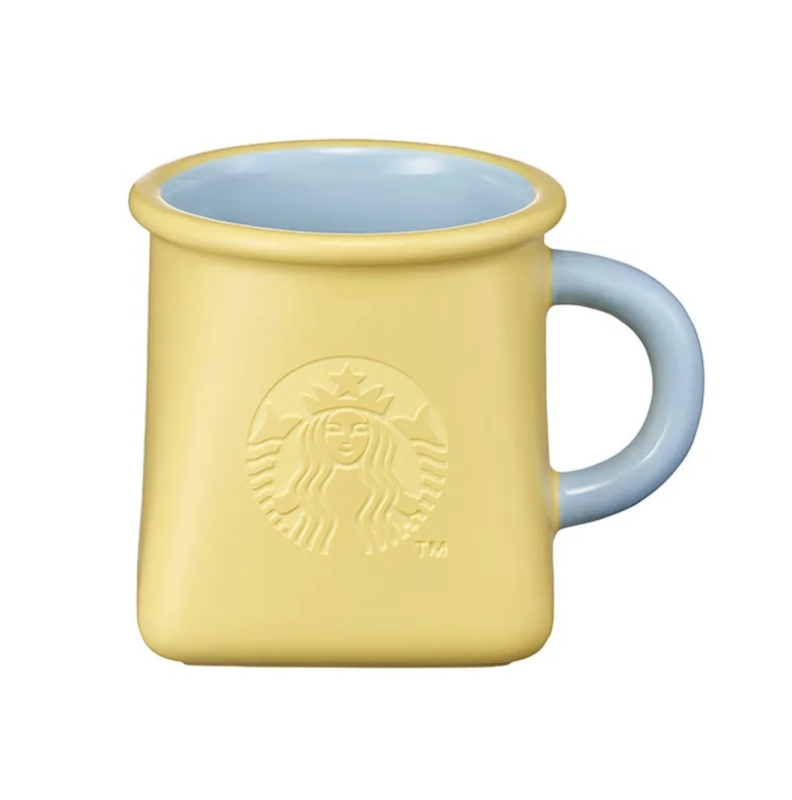 2021 Starbucks Korea Spring Yellow Square Mug 355ml