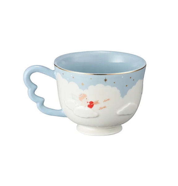 2021 Starbucks Korea Cupid Couple Blue Mug 355ml