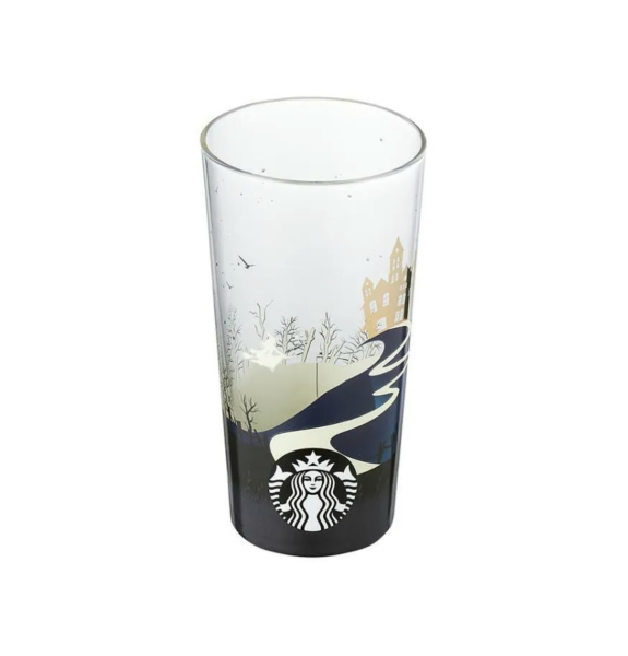 2021 Starbucks Korea Magic Halloween Gold Castle Xion Glass 580ml