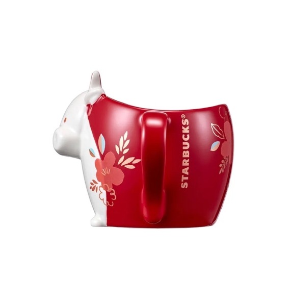 2021 Starbucks Korea New Year Cow Red Mug 355ml