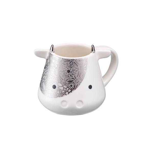 2021 Starbucks Korea New Year White Cow Mug 237ml