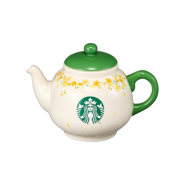 2021 Starbucks Korea Spring Ceramic Green Tea Pot 621ml