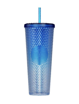 2021 Starbucks Korea Shine Blue Bling Stud Coldcup 710ml